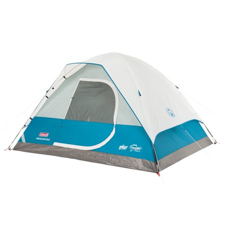 Coleman 7 x 7 Longs Peak 4 Person Fast Pitch Dome Tent, 1 Room, Teal