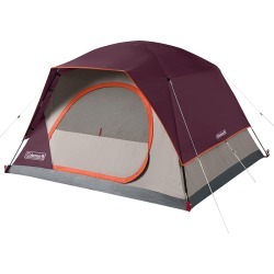 Coleman Skydome 4-Person Camping Tent, Blackberry