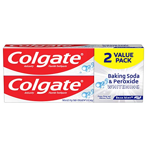 Colgate Baking Soda and Peroxide Whitening Toothpaste - 6 ounce (2 Count) - AMAZON DEAL!