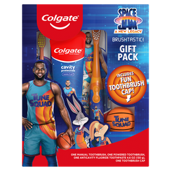 Colgate Kids Space Jam Gift Pack, Toothbrush Set with Toothpaste