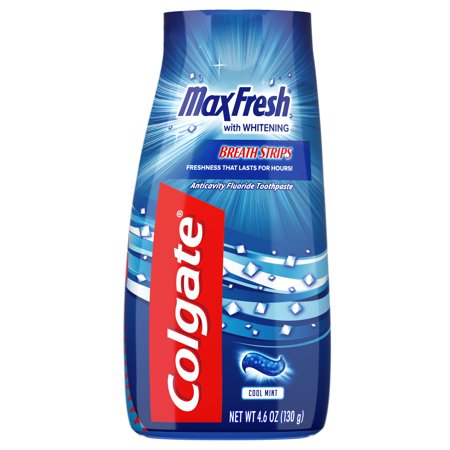 Colgate Max Fresh Liquid Gel 2-in-1 Toothpaste and Mouthwash, Cool Mint, 4.6 Oz