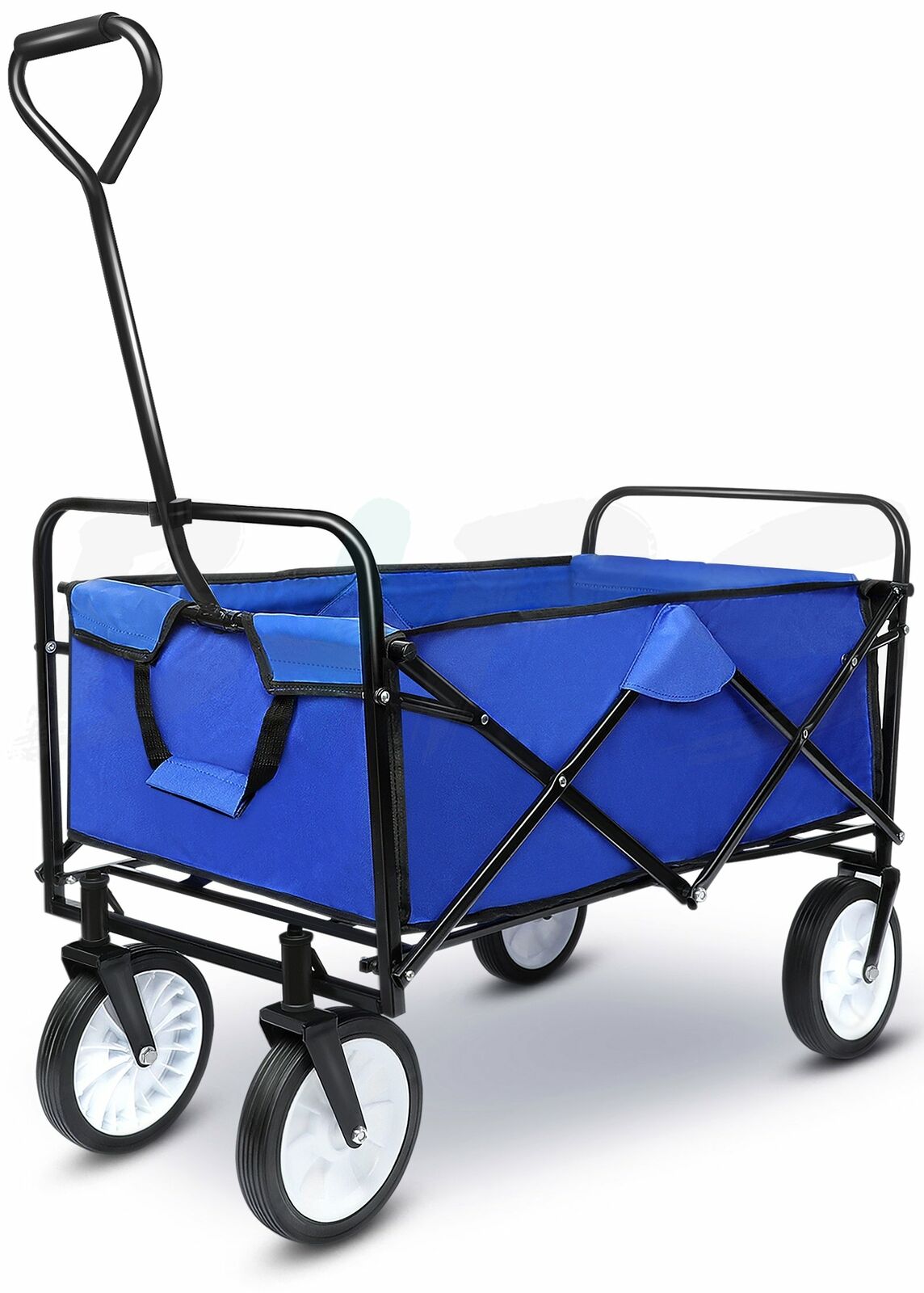 Collapsible Folding Wagon Cart Outdoor Utility Heavy Duty Garden Trolley 176lbs