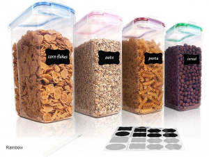 Vtopmart 4-Piece Cereal Storage Container Set On Sale At Woot!
