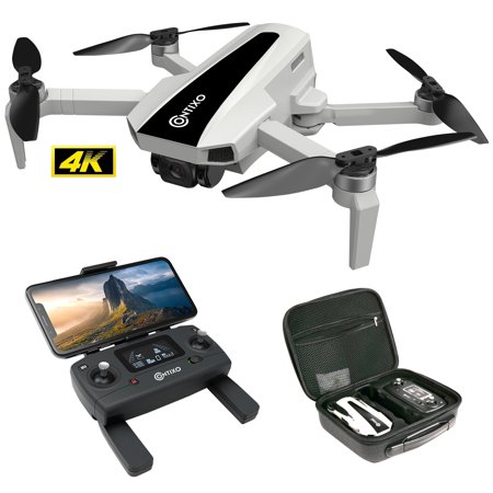 Contixo F31 Foldable GPS Drone with UHD 4K WiFi Camera Anti-Shake, FPV Quadcopter Ultralight for Adults and Beginners with Brushless Motor Return Home Follow Me and Storage Bag