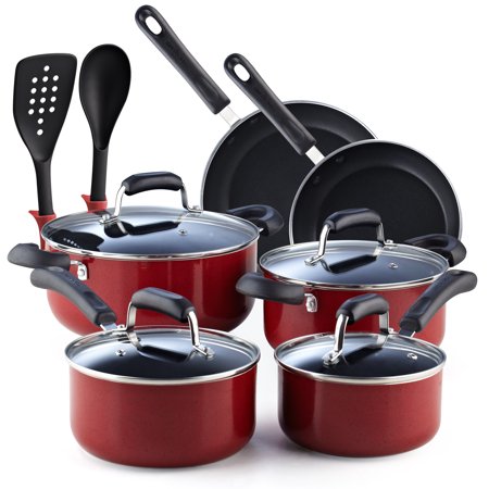 Cook N Home 12 Piece Nonstick Stay Cool Handle Cookware Set