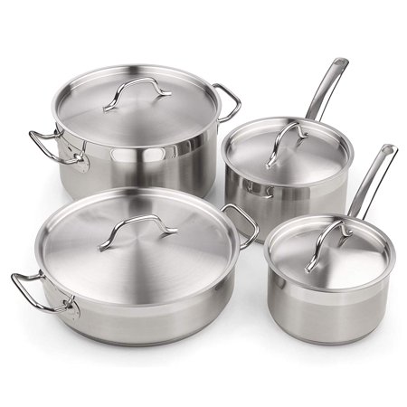 Cooks Standard Professional Stainless Steel 8 Piece Cookware Set