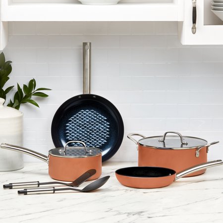 Copper Chef Black Diamond Cookware Set, 8 Piece