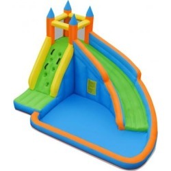 Costway Inflatable Mighty Bounce House Jumper with Water Slide without Blower