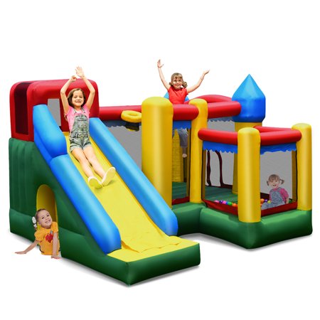 Costway Mighty Inflatable Bounce House Castle Jumper Moonwalk Bouncer Without Blower