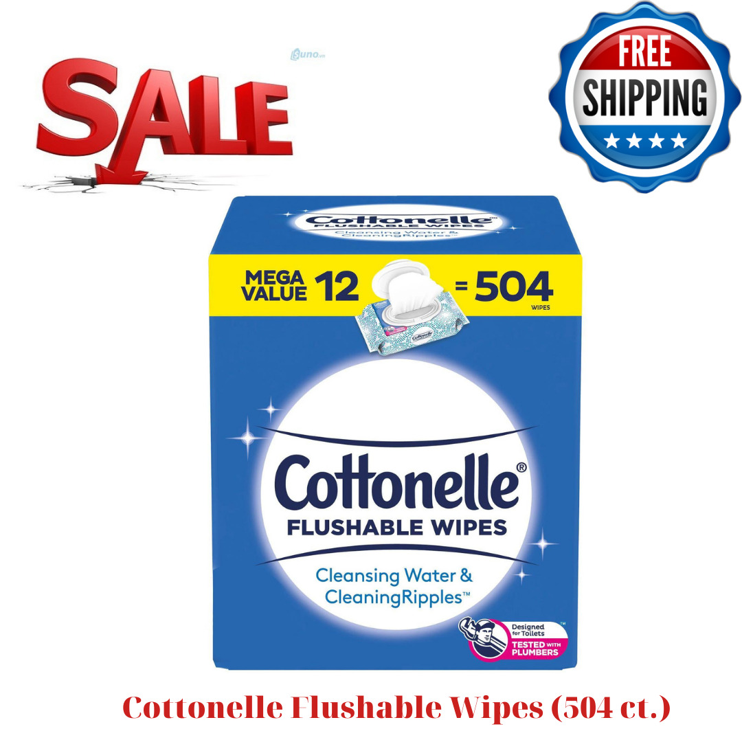 Cottonelle Flushable Wipes 504 Count