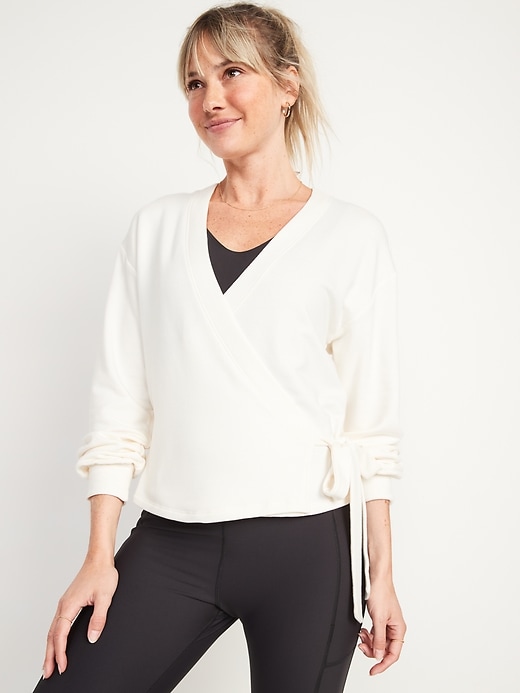 Cozy Belted Wrap Sweater for Women