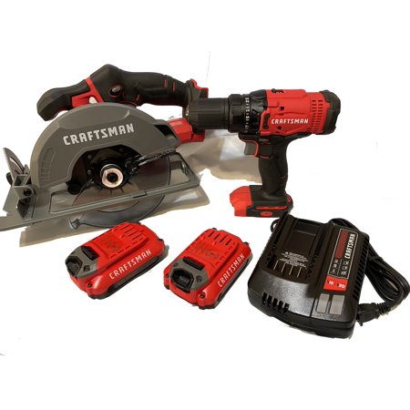 CRAFTSMAN V20 2-Tool 20-Volt Max Power Tool Combo Kit Case (2-Batteries Included and Charger Included)