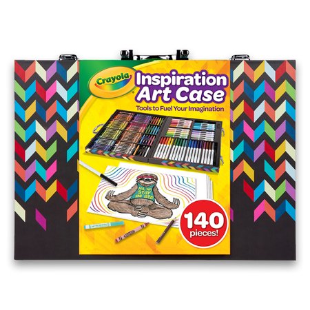 Crayola Assorted Zigzag Inspiration Art Case, 140 Piece, Art Set for Kids (Styles May Vary)