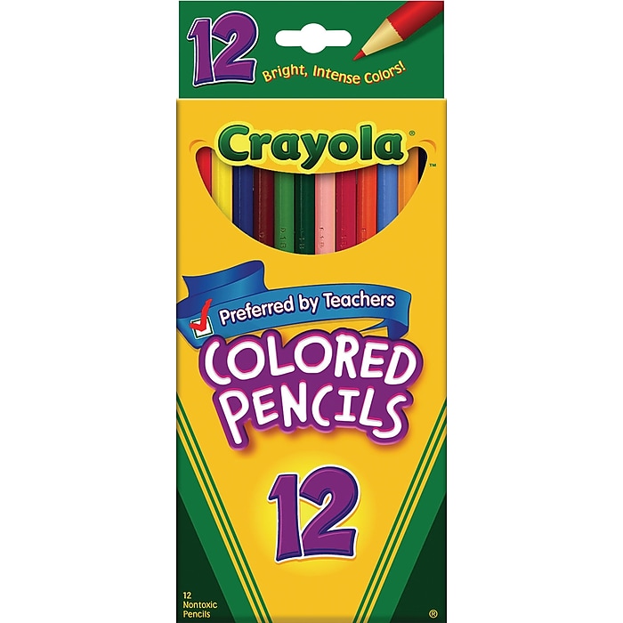 Crayola® Colored Pencils, Assorted Colors, 12/Box (68-4012) on Sale At Staples