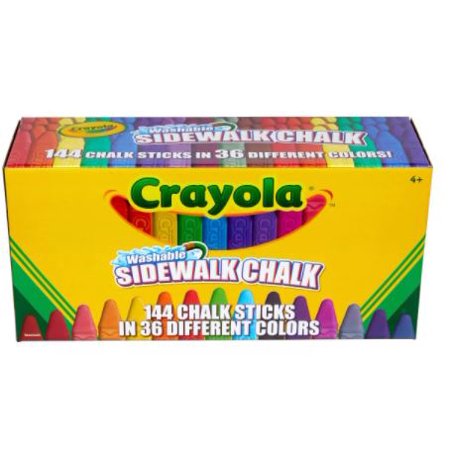 Crayola Outdoor Washable Sidewalk Chalk, 144 Count