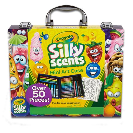Crayola Silly Scents Mini Inspiration Art Case Coloring Set, Child, 50 Pieces