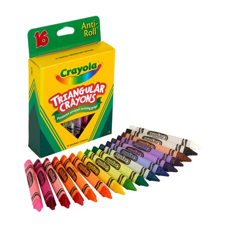 Crayola Triangular Crayon Set, 16 Colors