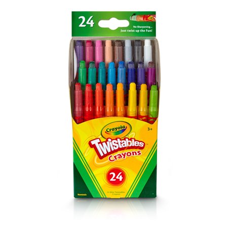 Crayola Twistables Mini Crayon Set, 24 Count