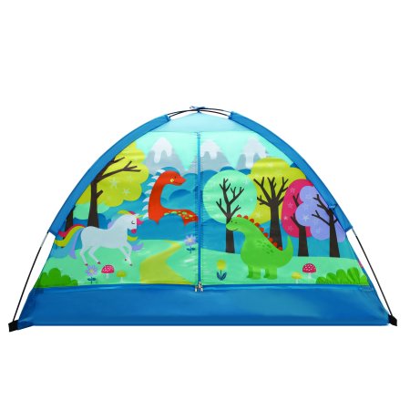 Crckt Kids Indoor Camping Play Tent with Majestic Design Print, 60"L x 36"W x 36"H