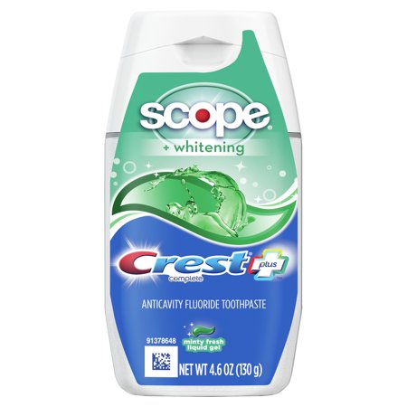 Crest Complete Plus Scope Minty Fresh Liquid Gel Toothpaste 4.6 oz
