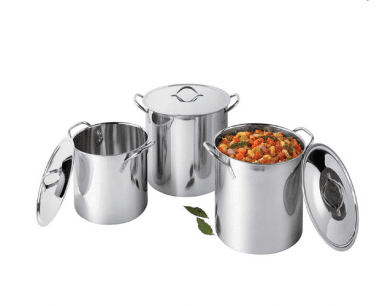 Cooks Stainless Steel 3 Pack Stockpot Just .99! Today Only!