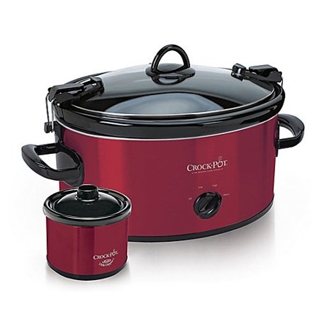 Crock-Pot 6 Quart Cook & Carry Slow Cooker Red with Lite Dipper
