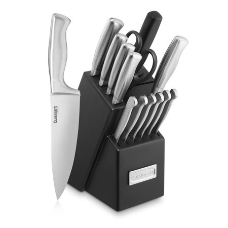 Cuisinart 15pc Stainless Steel Hollow Handle Cutlery Block Set