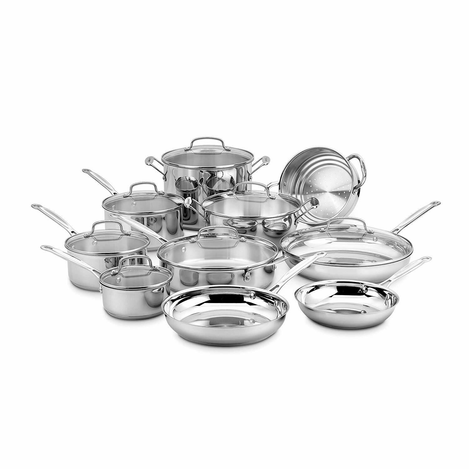 Cuisinart 17-Piece Chef's Classic Stainless Cookware Set