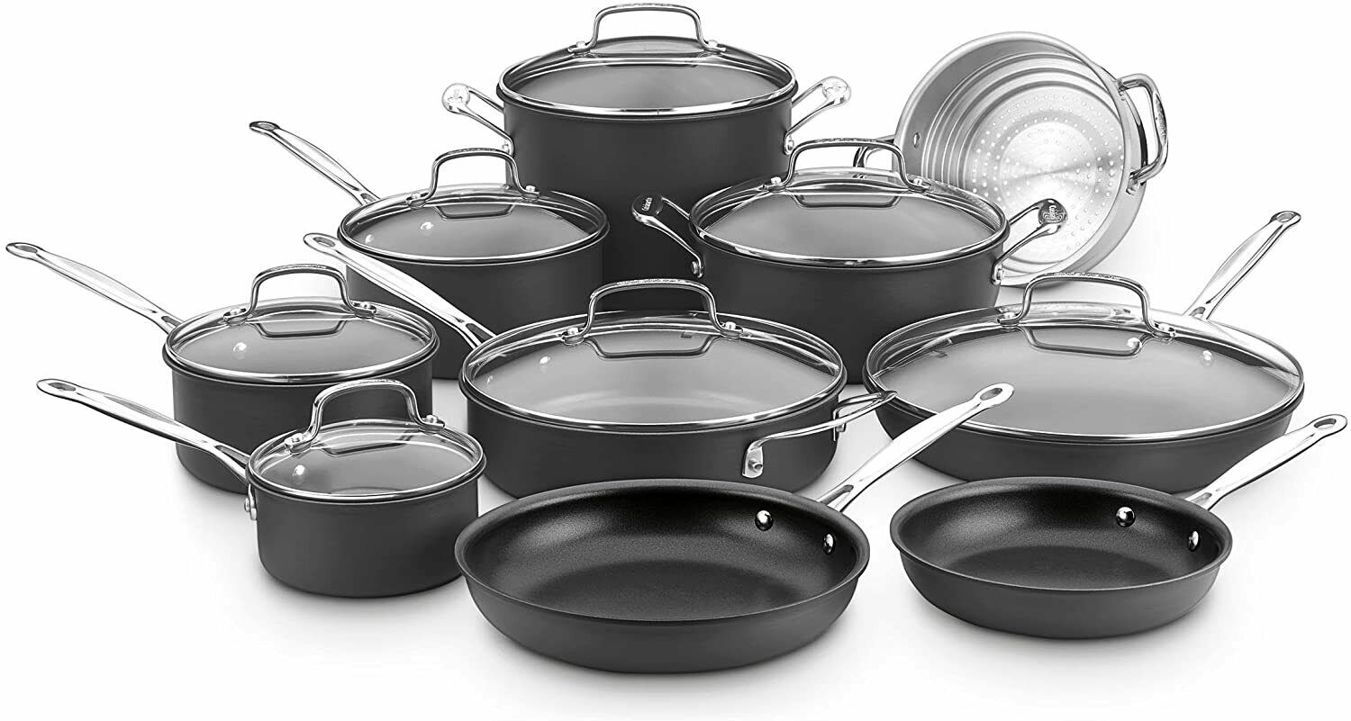 Cuisinart 66-17N Chef's Classic Non-Stick Hard Anodized 17 Piece Cookware Set