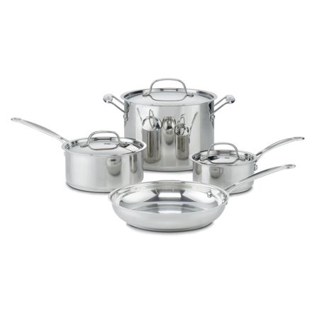 Cuisinart Chef's Classic Stainless Steel 7 Piece Cookware Set (77-7)