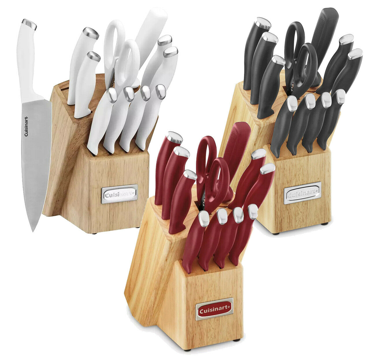 Cuisinart Color Pro 12-Piece Cutlery Knife Set with Block