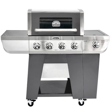 Cuisinart Deluxe Four-Burner Propane Gas Grill with Side Burner
