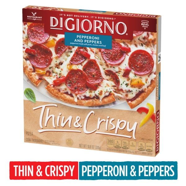 Walmart Clearance! DiGiorno Thin & Crispy Pepperoni and Peppers Frozen Pizza JUST $1!