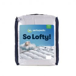 Serta So Lofty Pillow Top Mattress Pad ALL Sizes $25 Walmart Black Friday!