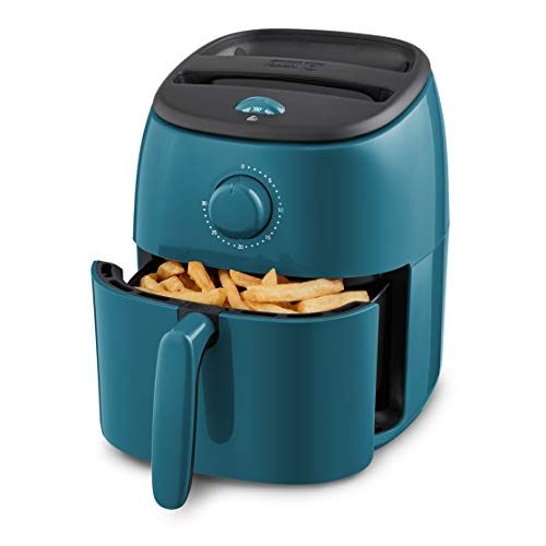Dash Tasti-Crisp™ Electric Air Fryer + Oven Cooker with Temperature Control, Non-stick Fry Basket, Recipe Guide + Auto Shut Off Feature, 1000-Watt, 2.6 Quart - Teal - Amazon Today Only