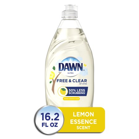 Dawn Free & Clear Dishwashing Liquid Dish Soap, Lemon Essence, 16.2 fl oz
