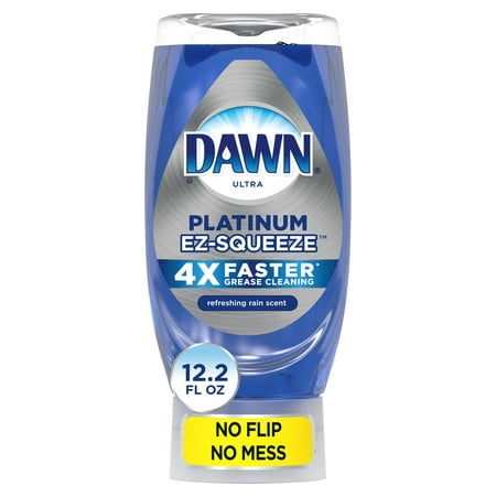 Dawn EZ-Squeeze Platinum Dishwashing Liquid Dish Soap, Refreshing Rain Scent, 18 fl oz – WALMART