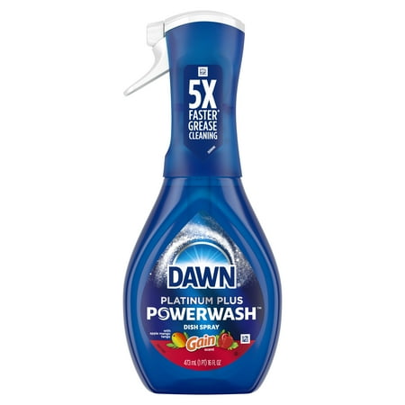 Dawn Powerwash Gain Apple Mango Tango Dish Spray, Liquid Dish Soap Starter Kit, 16 fl oz