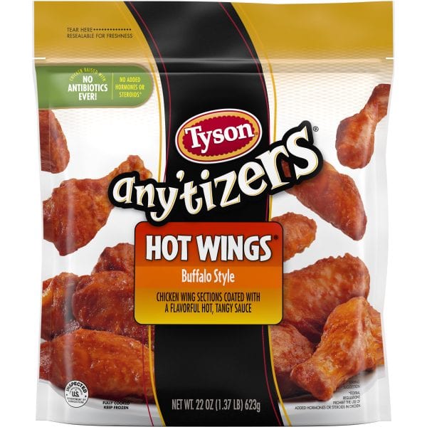 Walmart Clearance! Tyson Any’tizers Buffalo Style Bone-In Chicken Wings JUST $1!
