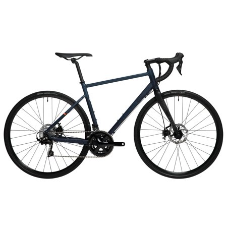 Decathlon RC520 Adult Road Bike, 700 C, Navy Blue and Black, Extra-Small