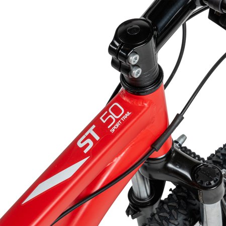 Decathlon Rockrider ST50, 21 Speed Aluminum Mountain Bike, 26", Unisex, Red, Medium On Sale At Walmart