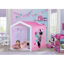 Delta Children Disney Minnie Mouse Indoor Playhouse With Fabric Tent For Boys And Girls, Pink