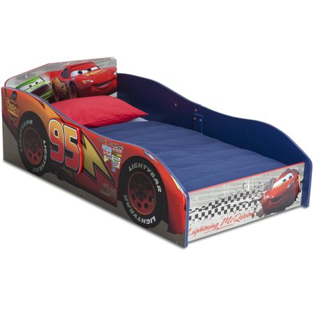Delta Children Disney/Pixar Cars Wooden Toddler Bed, Red
