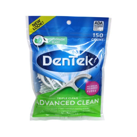 DenTek Triple Clean Floss Picks Fresh Mint 150 Each