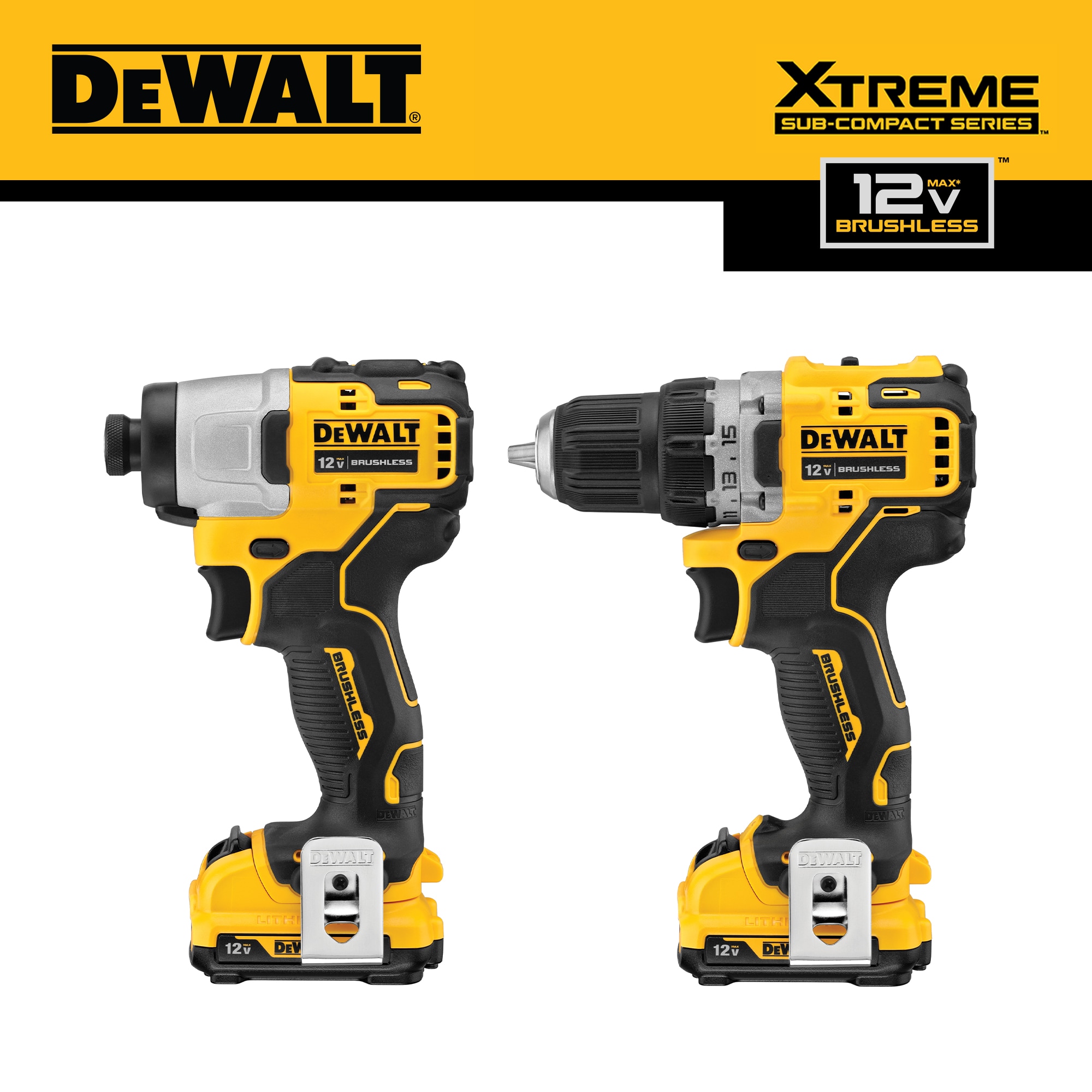 DEWALT XTREME 2-Tool 12-Volt Max Brushless Power Tool Combo Kit with Soft Case (2-Batteries and charger Included) on Sale At Lowe's