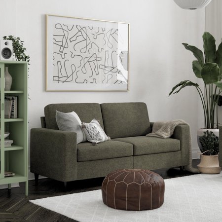 DHP Cooper 3 Seat Sofa, Living Room Furniture, Gray Linen