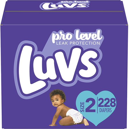Diapers Size 2, 228 Count - Luvs Ultra Leakguards Disposable Baby Diapers, ONE MONTH SUPPLY