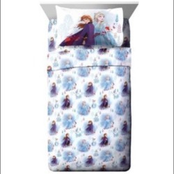 Disney Bedding | Disney Frozen Girls Kids Bedding Set Full Twin | Color: Purple/White | Size: Twin