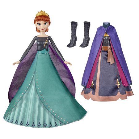 Disney Frozen 2 Anna'S Queen Transformation, 2 Different Outfits Doll Playset
