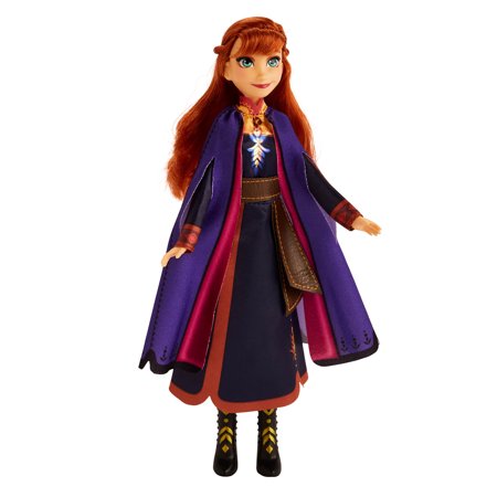 Disney Frozen 2 Singing Anna Musical Fashion Doll, Includes Purple Dress
